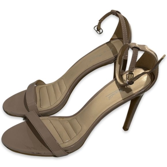 Anne Michelle Women's Nude High Heel Ankle Strap Open Toe Size 10 - Picture 3 of 13